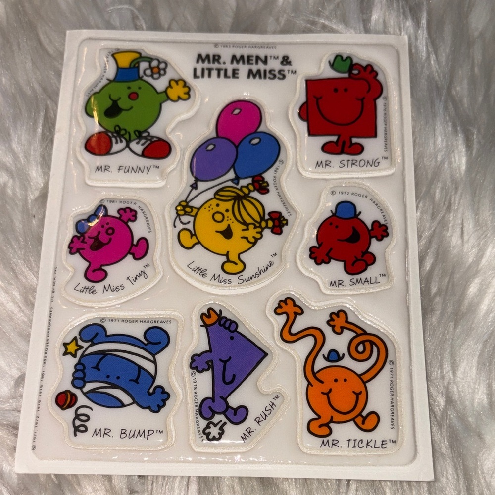 Mr. Men & Little Miss Stickers